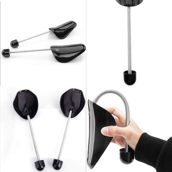 Black Plastic Spring Shoe Tree Women’s Shoe Horn Stretcher - fits up to size 9 - Picture 2 of 15
